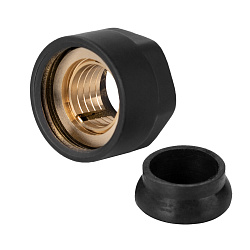 Евроконус 15 мм*3/4  д/медной трубки черный Royal Thermo