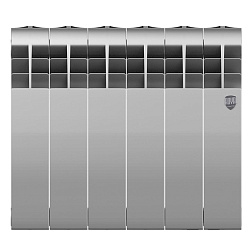 Радиатор биметаллический BiLiner 350/6 секций серебро ROYAL THERMO