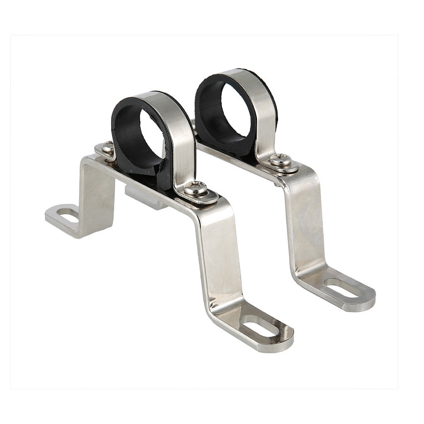 Кронштейн 1 д/коллектора нерж, высокие