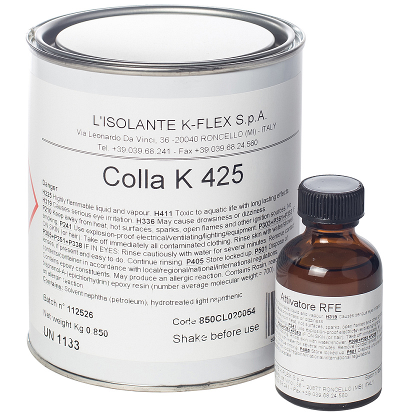 Клей 0,85 л К425 K-Flex  упак 20 шт Клей 0,85 л К425 K-Flex  упак 20 шт