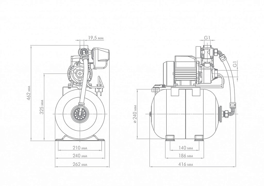 Насос ВИХРЕВИК 40/40 Ч Джилекс 