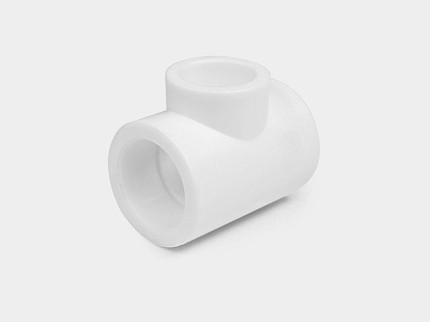 Тройник 40/32/40 ППР белый Контур