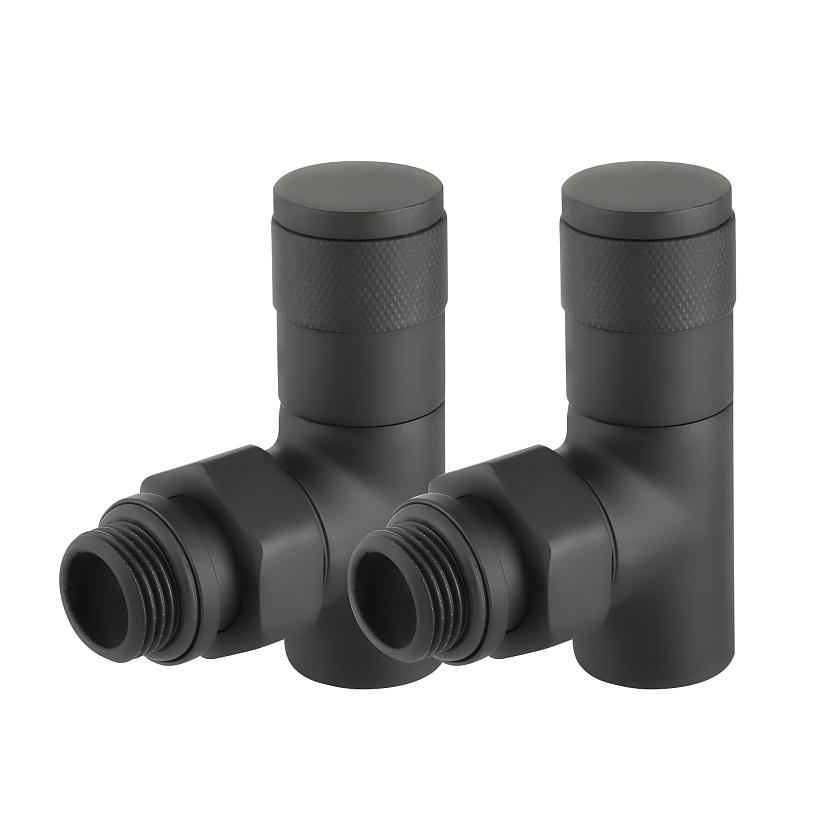 Комплект для радиаторов 1/2" угловой черный  PIANO RTE 56.0013  Royal Thermo 