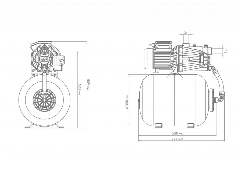Насосная станция ДЖАМБО 70/50 П-50 (2.0) Джилекс  