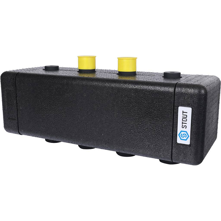 Коллектор 2 вых стальной DN 25 STOUT