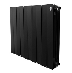 Радиатор биметаллический PIANOFORTE 500/10 секций черный ROYAL THERMO