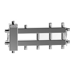 Коллектор балансировочный BMSS-40-4DU 40кВт, подкл.котла G 3/4″3 вых, кроншт K.UMS Gidruss