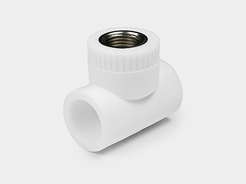 Тройник 25х3/4" ВР ППР белый Контур