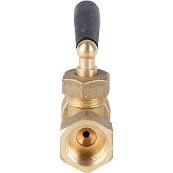 Кран запорный трехход для манометра 1/2" в/в STOUT 