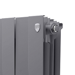 Радиатор биметаллический PIANOFORTE 500/10 секций серебро ROYAL THERMO