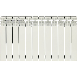 Радиатор алюминиевый Rommer Plus 500 12 секций RAL9016