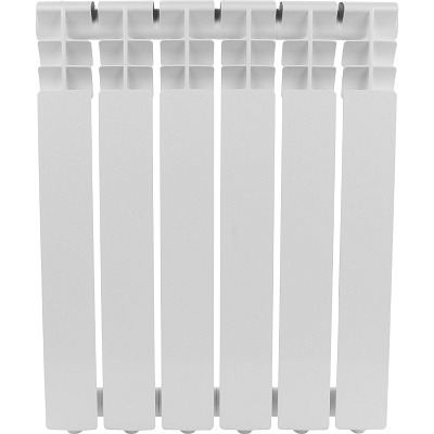 Радиатор алюминиевый Rommer Optima 500 6 секций RAL9016