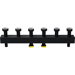 Коллектор 3 вых стальной DN 25 STOUT