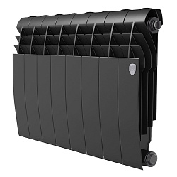 Радиатор биметаллический BiLiner 350/8 секций черный ROYAL THERMO