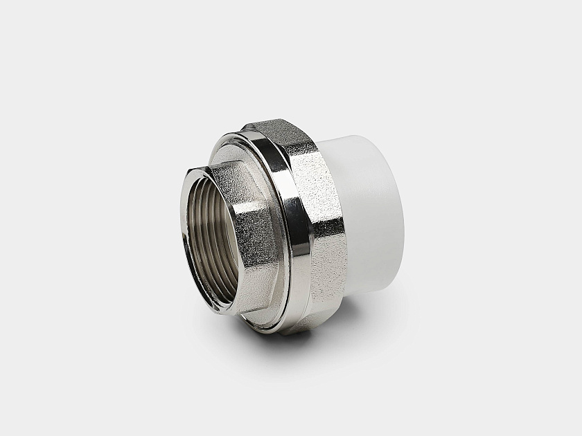 Резьбовое соединение ВР 40х11/4 ЭКО ППР белый Контур 