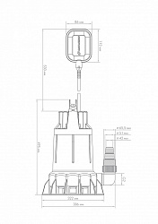 Насос дренажный погружной "Дренажник" 550/14 Джилекс 