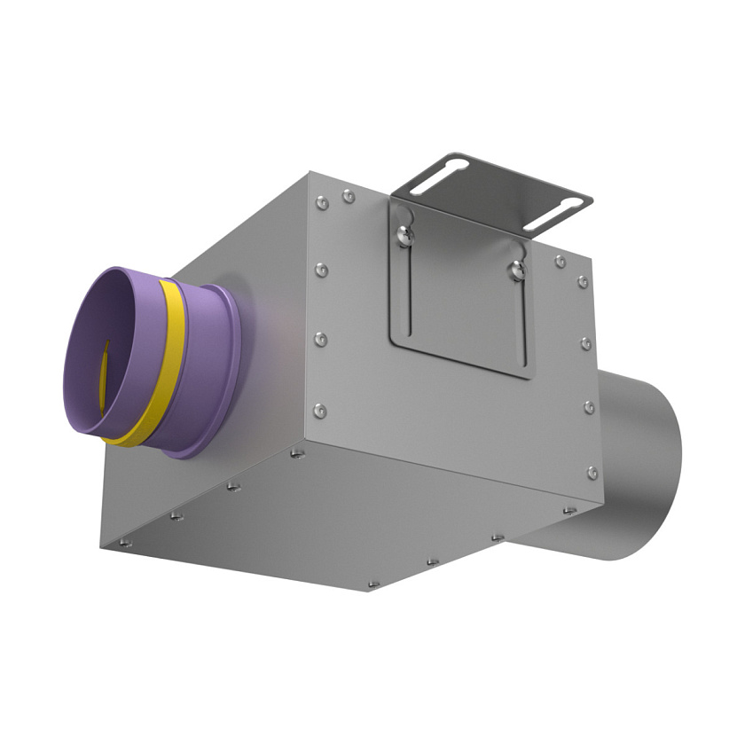 Адаптер (пленум) VPD 125/90x1прямой круглый на 1 выход Provent