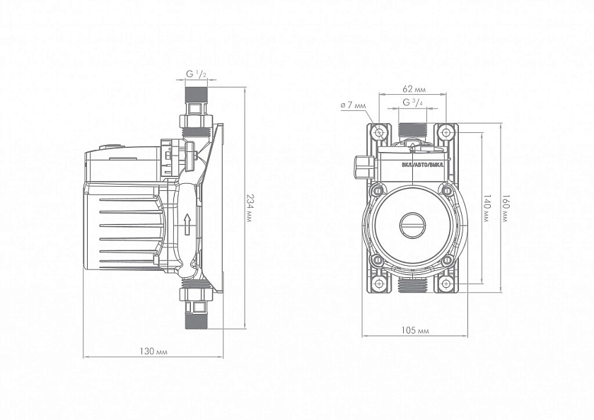 Насосн КОМФОРТ ПРО 25/9 Джилекс 