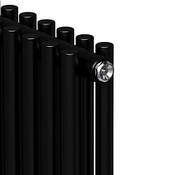 Радиатор Shift R 22.2.1800/4 боковое подключение, черный (630 Вт) ROYAL THERMO