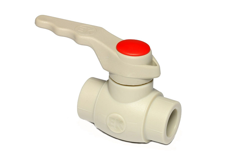 Кран шаровый PP-R D25, EK Wavin Ekoplastik
