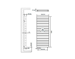 Радиатор биметалл PIANOFORTE TOWER/Bianco Traffico 500/18 секц.