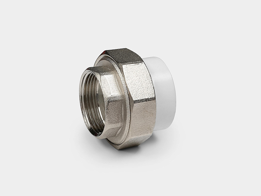 Резьбовое соединение ВР 63х2 ЭКО  ППР белый Контур