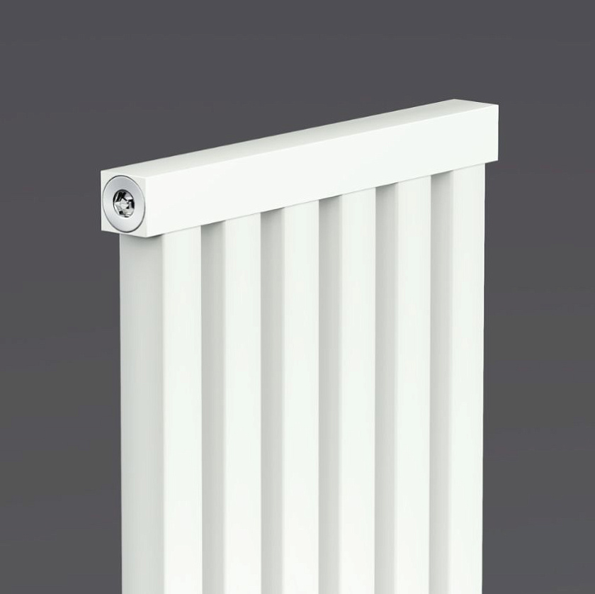 Радиатор алюминиевый  профильный  Quadra 2000 6 секций Белый 9003 матовый (1083 Вт)  FUSION 