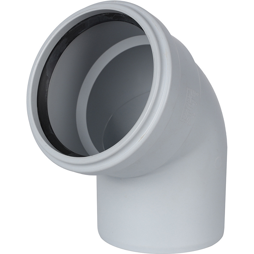 Отвод 110/67 для бесшумной канализации из ПП STOUT 
