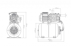 Насосная станция "ДЖАМБО" 60/35 Ч-24 (2.0) Джилекс 