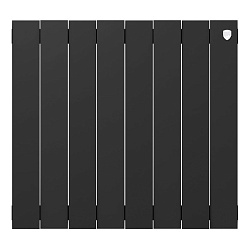 Радиатор биметаллический PIANOFORTE 500/8 секций черный ROYAL THERMO