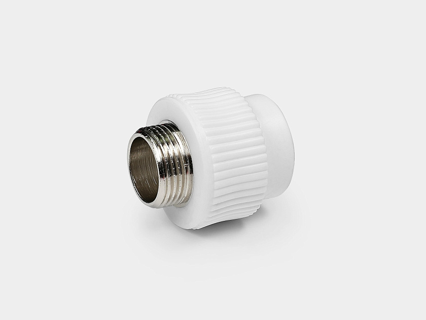 Переход 32х3/4" НР ППР белый Контур