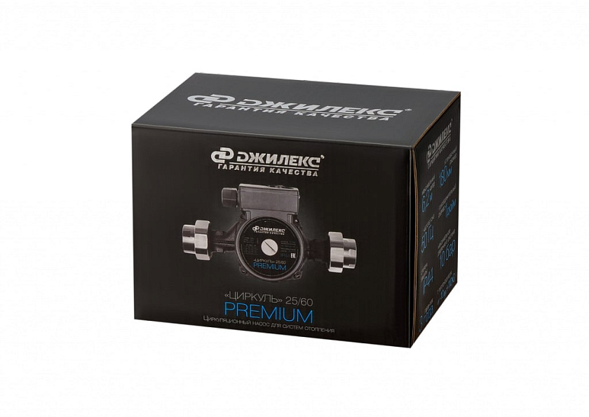 Насос циркуляционный 25/60-180 с гайками ЦИРКУЛЬ PREMIUM Джилекс 