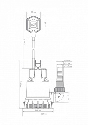 Насос дренажный погружной "Дренажник" 85/6 Джилекс 