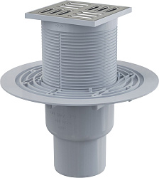 Трап 105/50/75 вертик с нерж решеткой. 