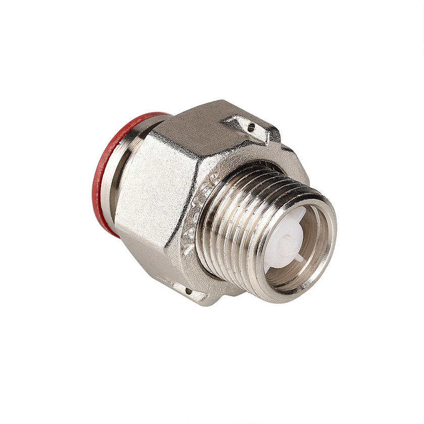 Полусгон 1/2" с накидной гайкой и обратным клапаном  