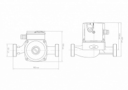 Насос циркуляционный 25/40-180 с гайками Циркуль Джилекс 
