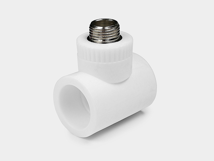 Тройник 32х1" НР ППР белый Контур