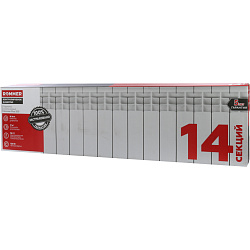 Радиатор алюминиевый Rommer Plus 200 14 секций RAL9016