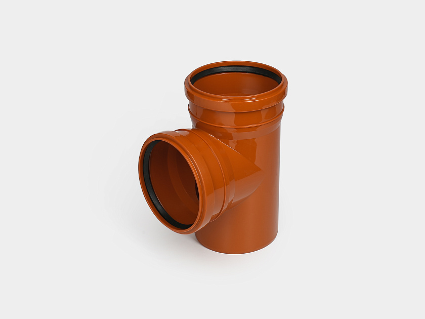 Тройник канализационный 160/160/90 оранжевый Контур 