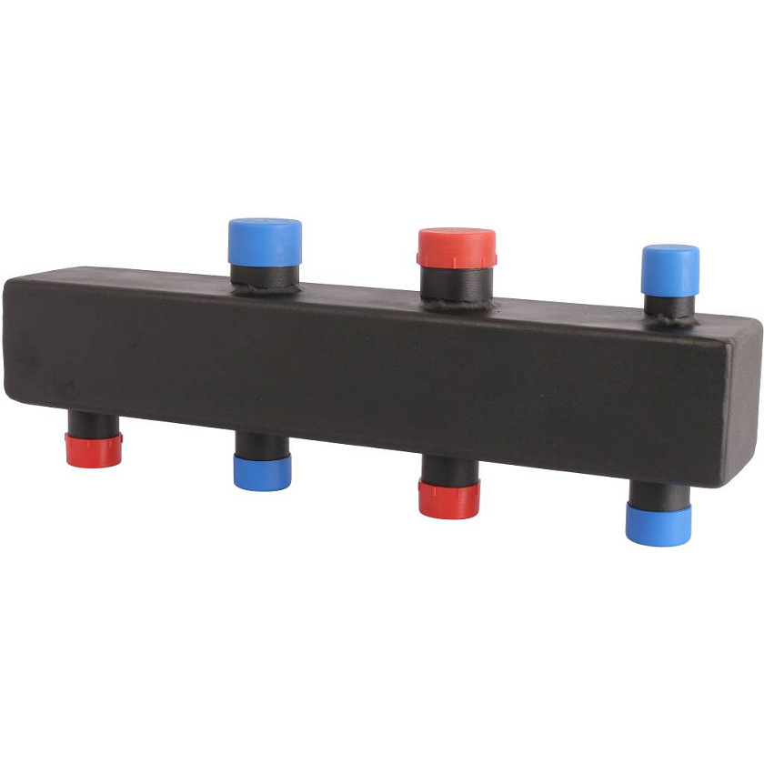 Коллектор стальной распределительный 2 отопительных контура 1х1 1/4 ROMMER