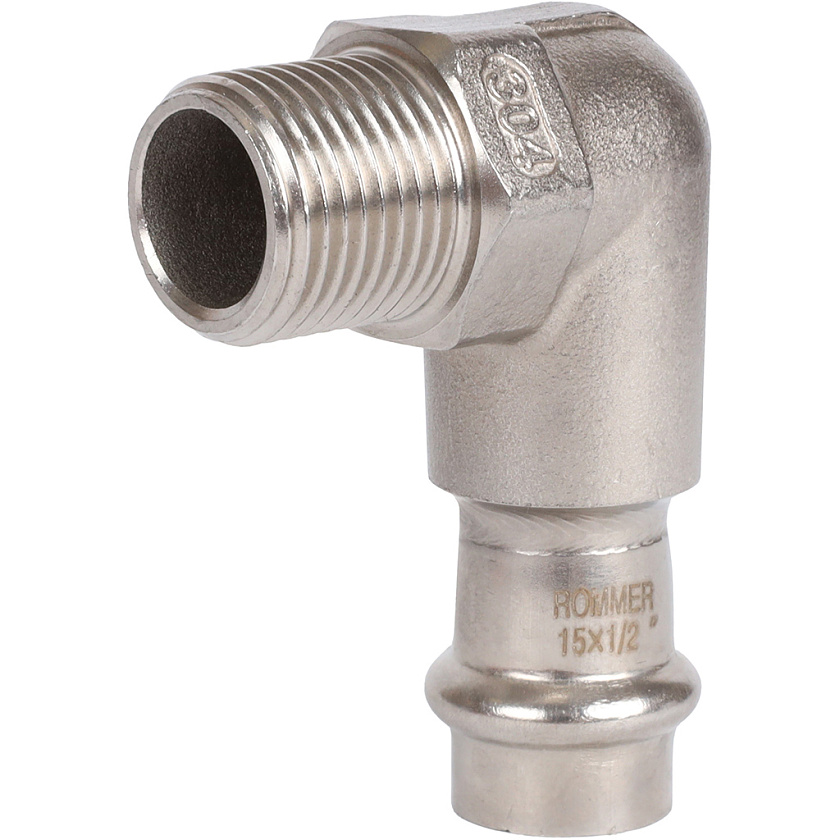 Пресс-угольник 22х3/4" ВПр-НР из нержавеющей стали Rommer 