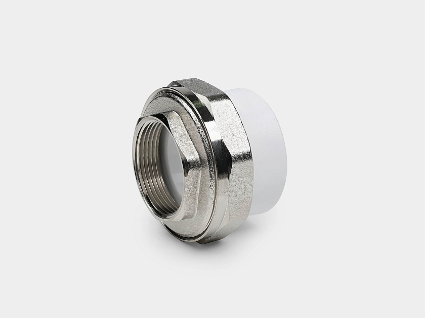 Резьбовое соединение ВР 50х11/2 ЭКО ППР белый Контур