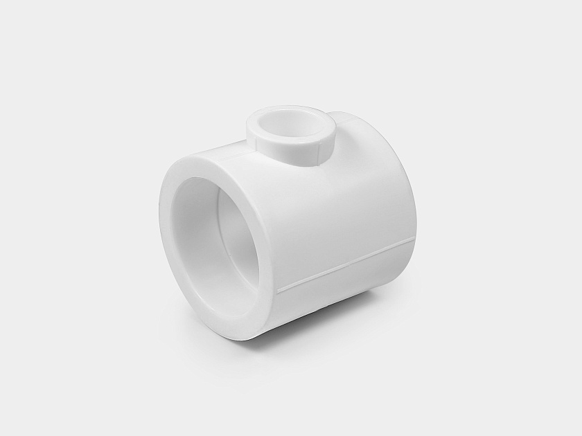 Тройник 90/40/90 ППР белый Контур