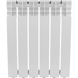 Радиатор алюминиевый Rommer Optima 500 6 секций RAL9016