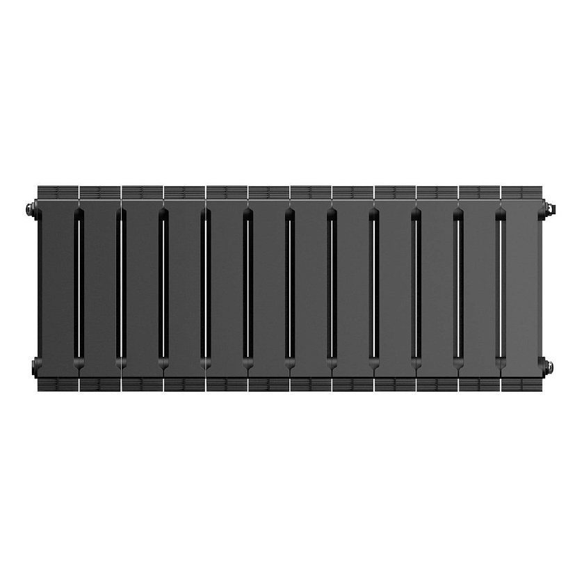Радиатор биметаллический PIANOFORTE 300/12 секций черный ROYAL THERMO