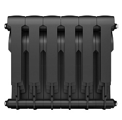Радиатор биметаллический BiLiner 350/6 секций черный ROYAL THERMO
