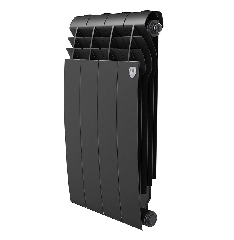 Радиатор биметаллический BiLiner 500/4 секции черный ROYAL THERMO