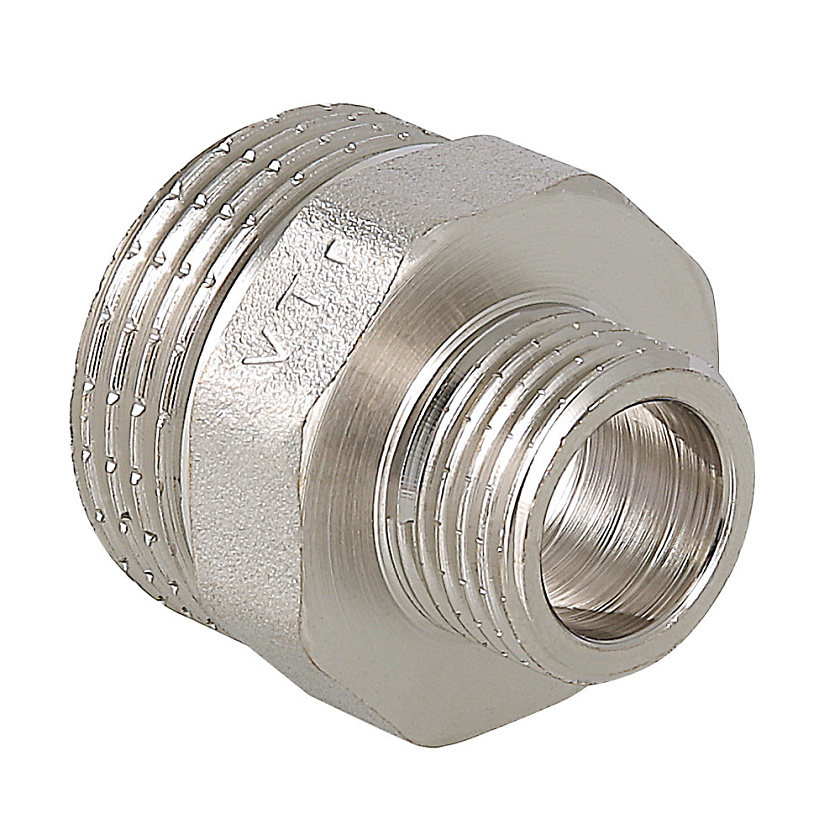 Переходник 11/2"нр х 1"нр никел.  