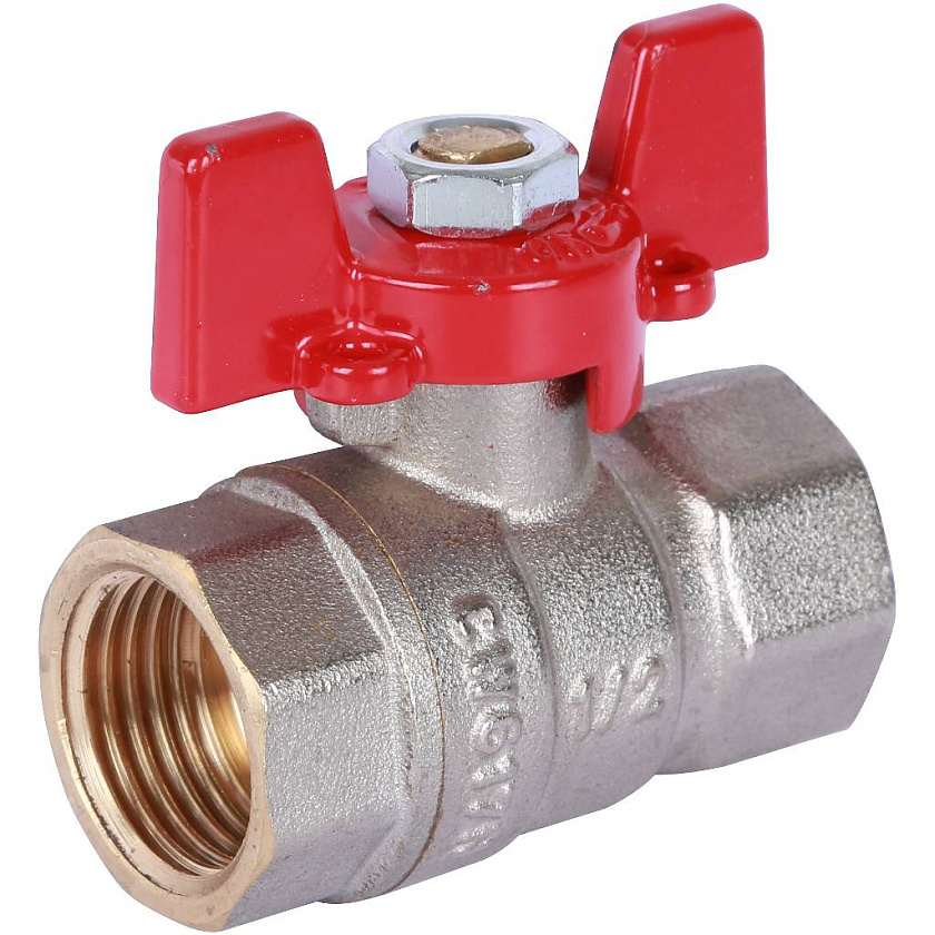 Кран шаровый 11/4" в/в, ручка бабочка, ROMMER