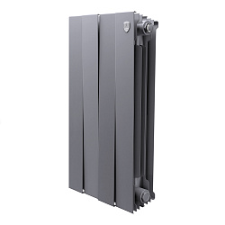 Радиатор биметаллический PIANOFORTE 500/4 секции серебро ROYAL THERMO